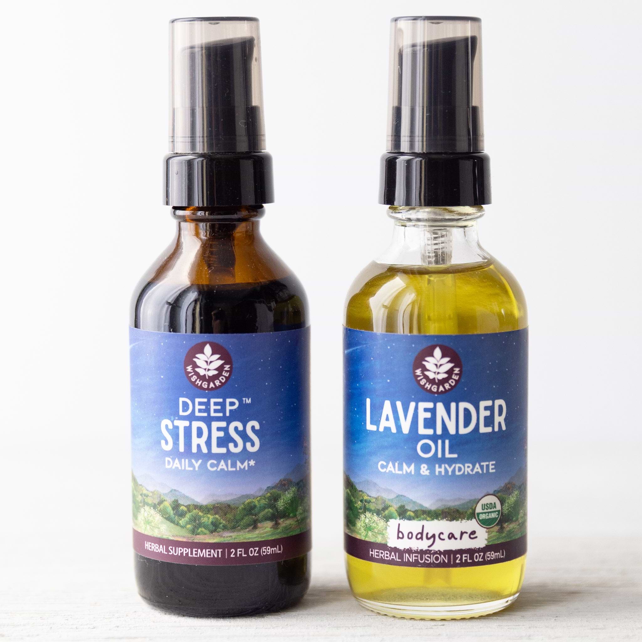 DeStress Bundle with Lavender Oil + Deep Stress Tincture