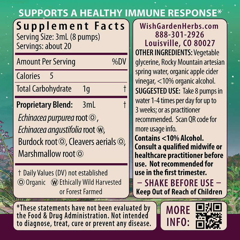 Immune Boost Seasonal Rescue for Pregnancy Ingredients & Supplement Facts