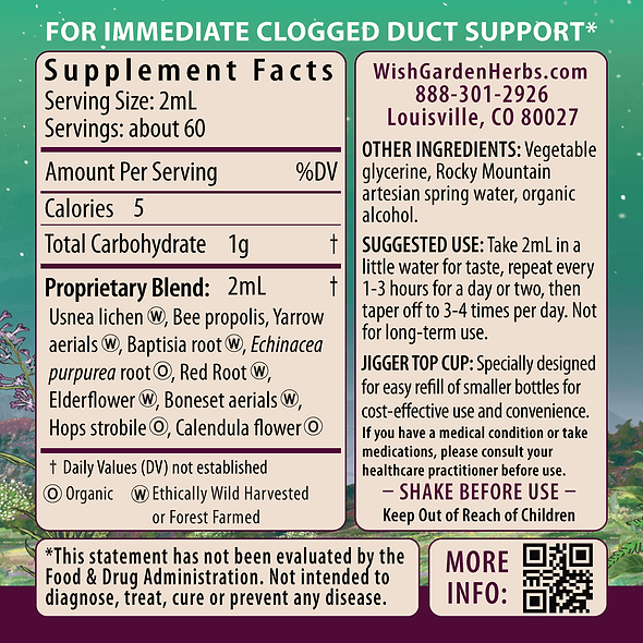 Happy Ducts Free the Flow Ingredients & Supplement Facts