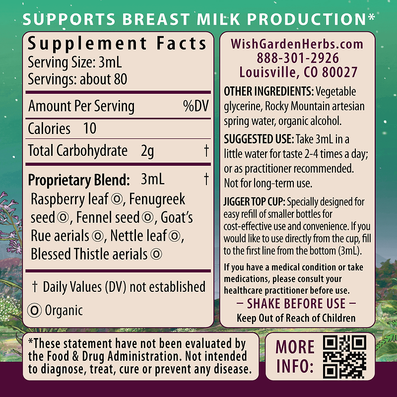 Milk Rich Supply Booster Ingredients & Supplement Facts