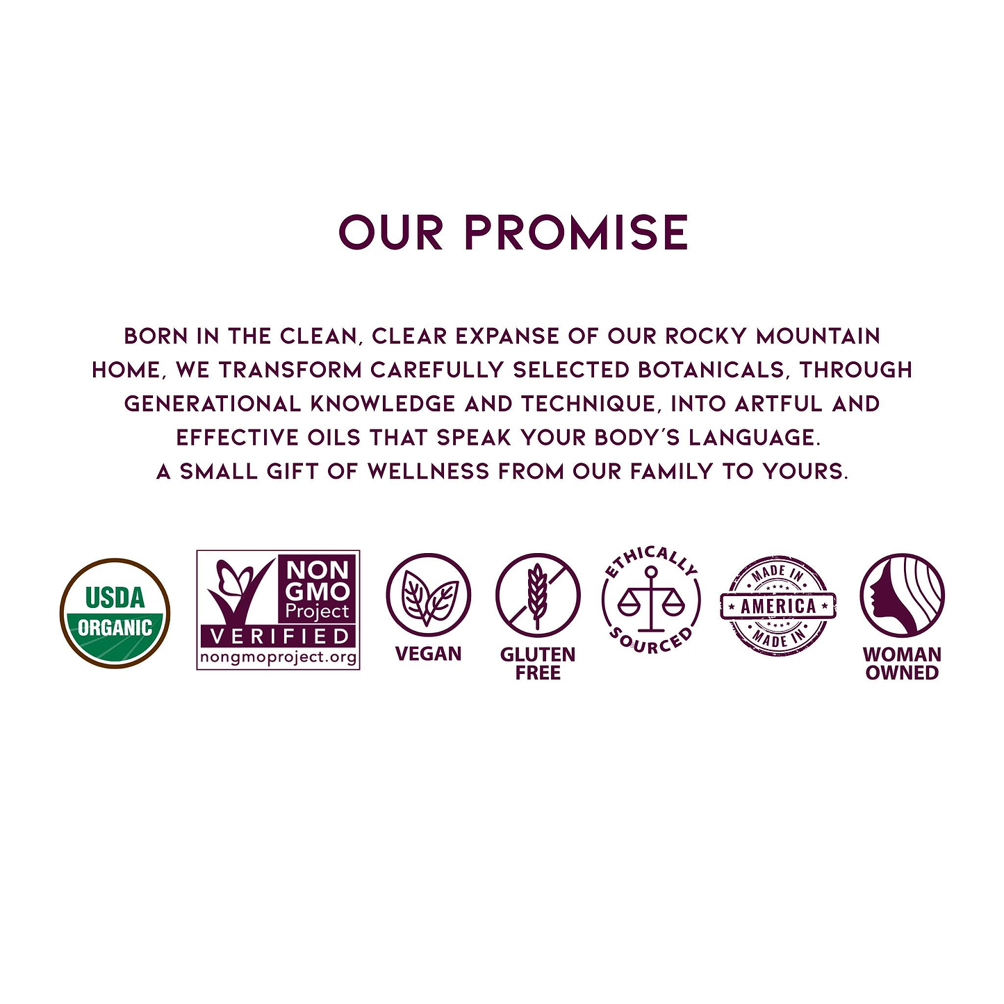 WishGarden Herbs Clean Ingredient Promise