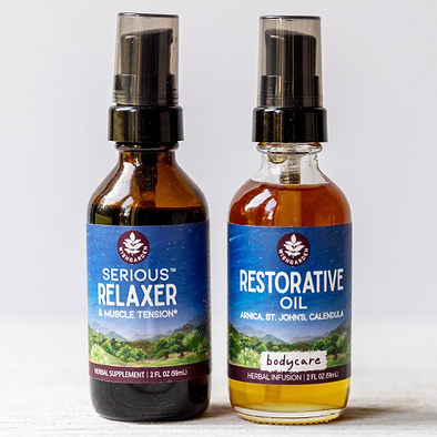 Recover and Restore Bundle with Restorative Oil + Serious Relaxer Tincture