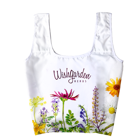 WishGarden Herbs Reusable ChicoBag - White