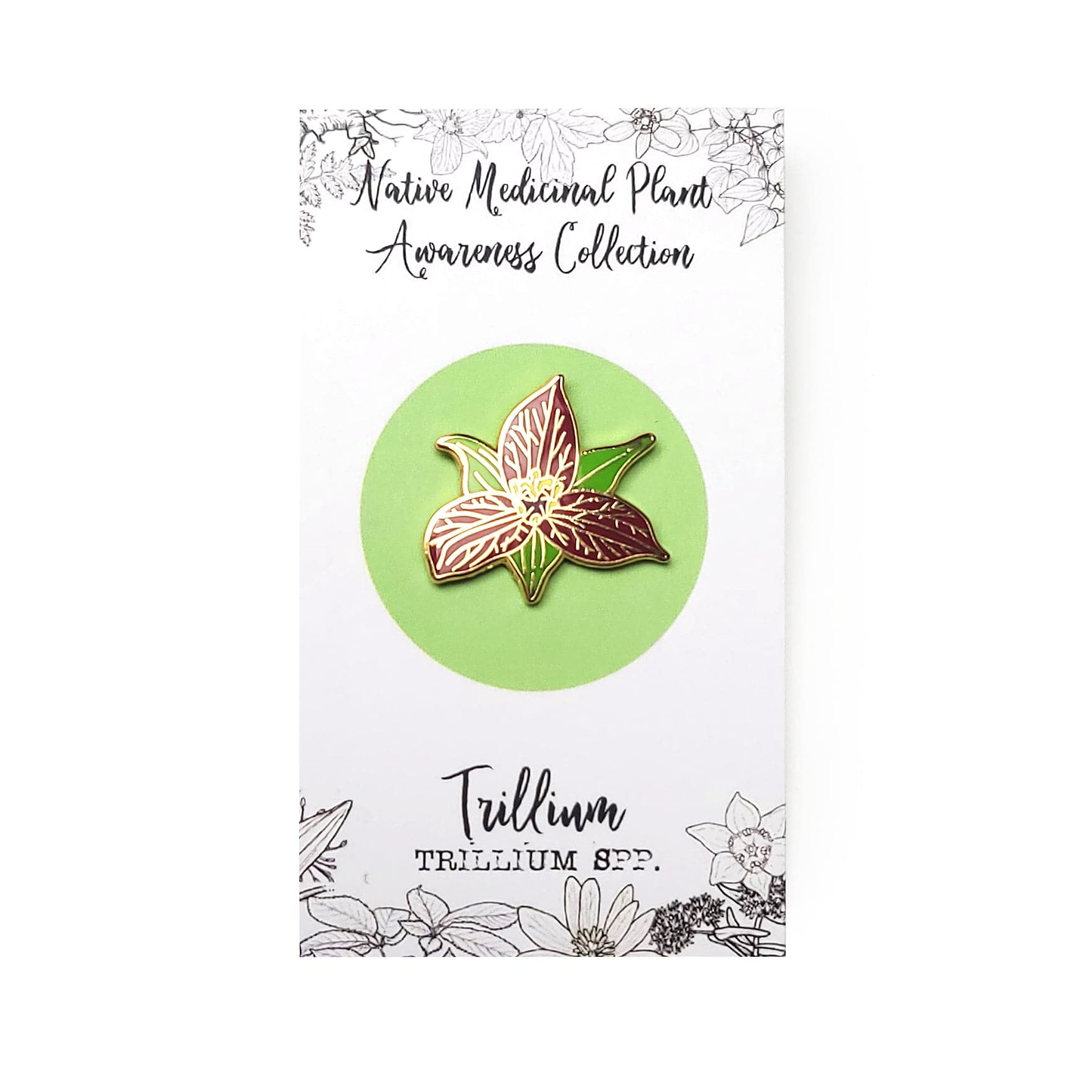 Trillium Enamel Pin