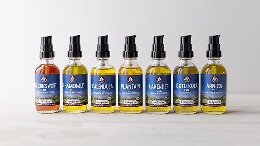 Herbal Skin Care with Our Whole-Herb Infused Body Oils