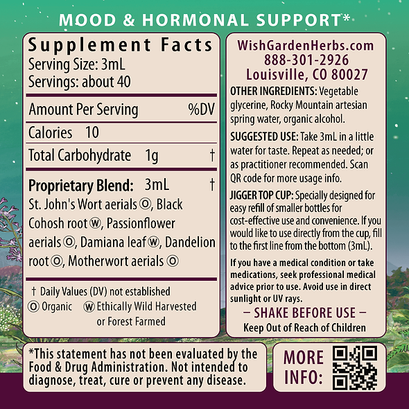 Postpartum Emotional Baby Blues Ingredients & Supplement Facts