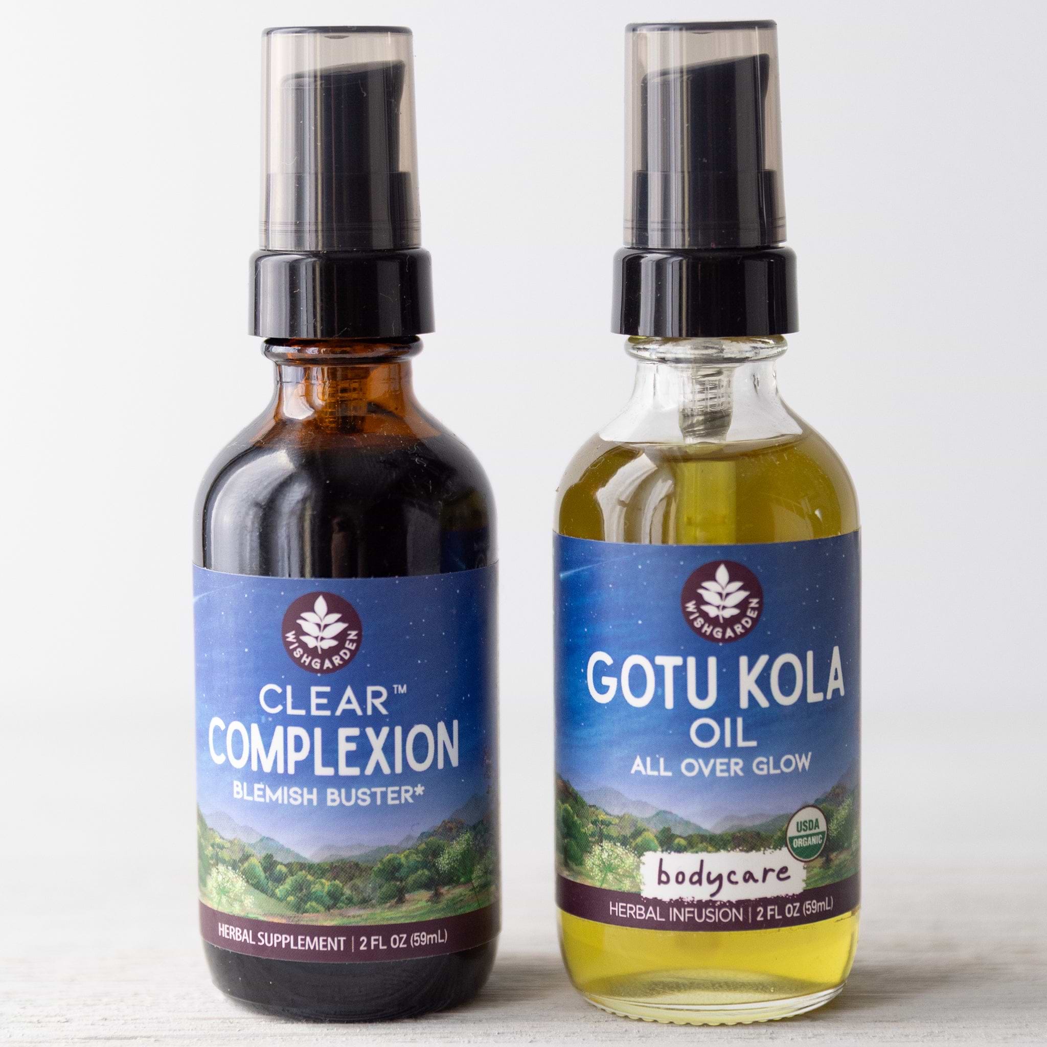 Beauty Glow-Up Bundle with Gotu Kola Oil + Clear Complexion Tincture