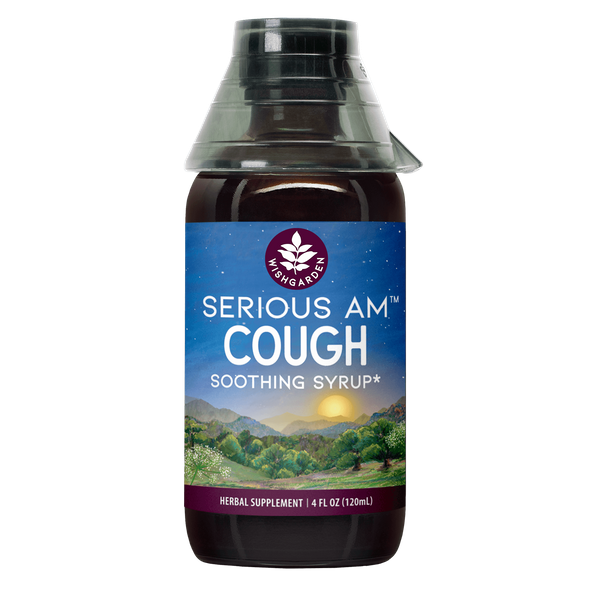 Serious AM Cough Soothing Syrup 4oz Jigger