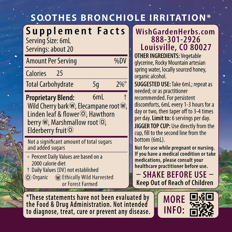 Serious AM Cough Soothing Syrup Ingredients & Supplement Facts