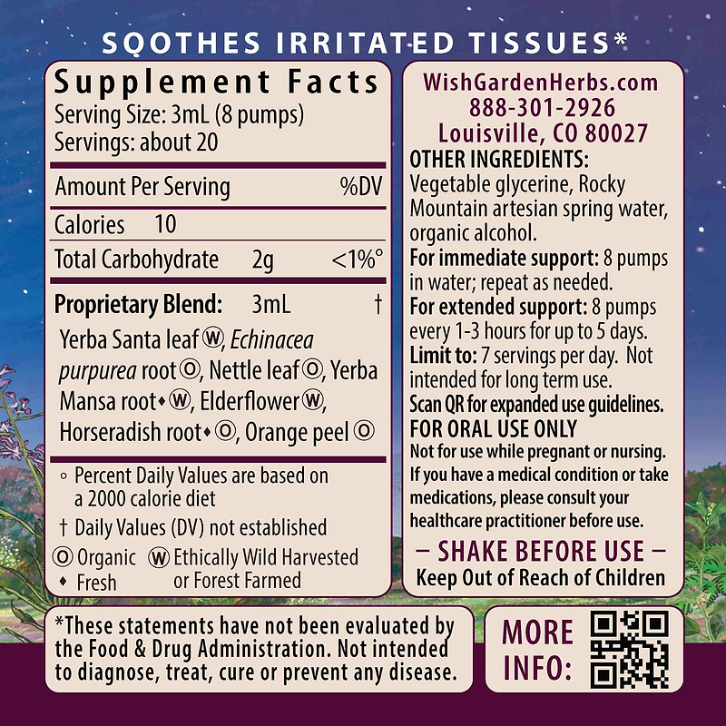 Cedar-Free Texas Allergy & Sinus Ingredients & Supplement Facts