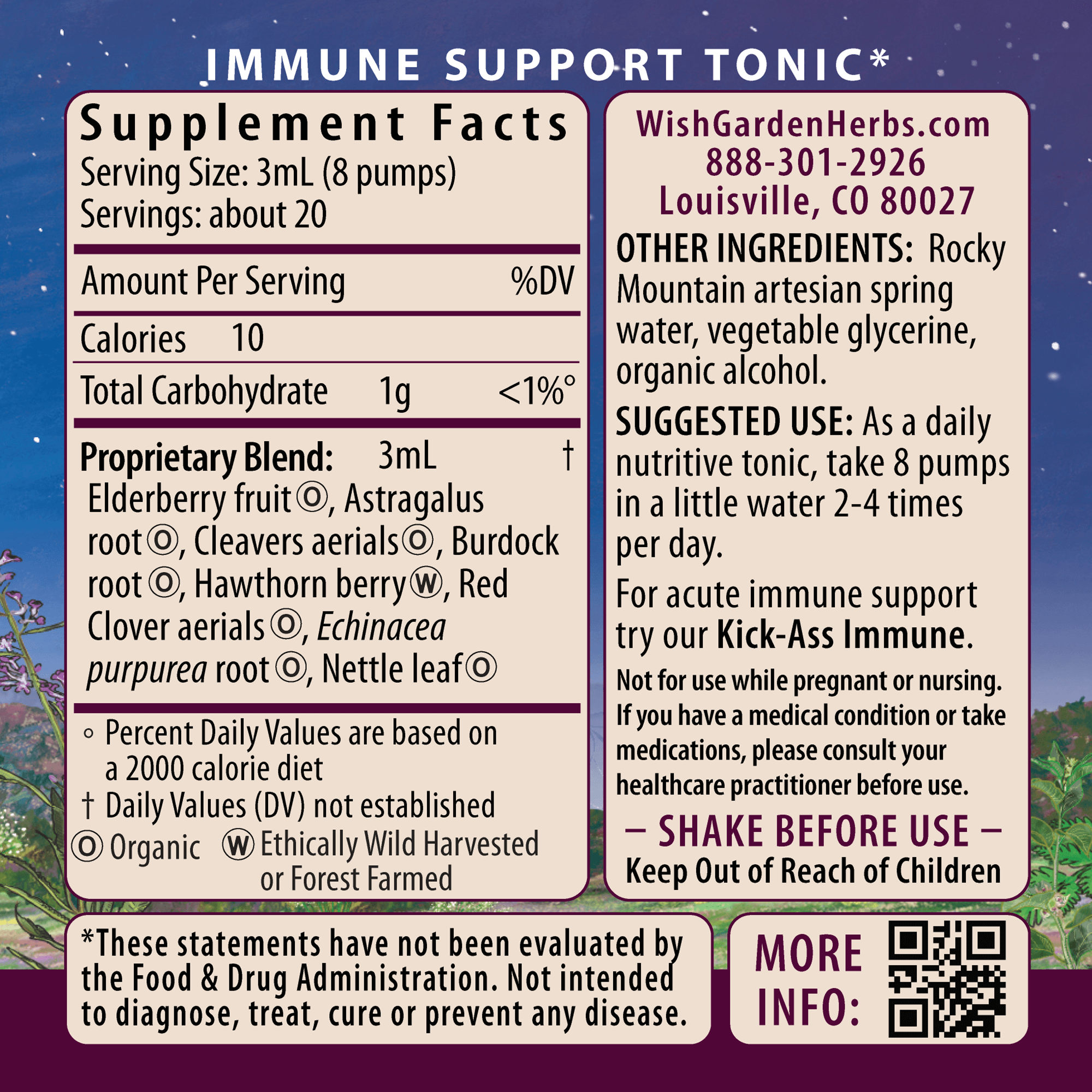 Daily Immune Builder Ingredients & Supplement Facts