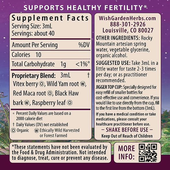 Fertility Prep Conception Support Ingredients & Supplement Facts