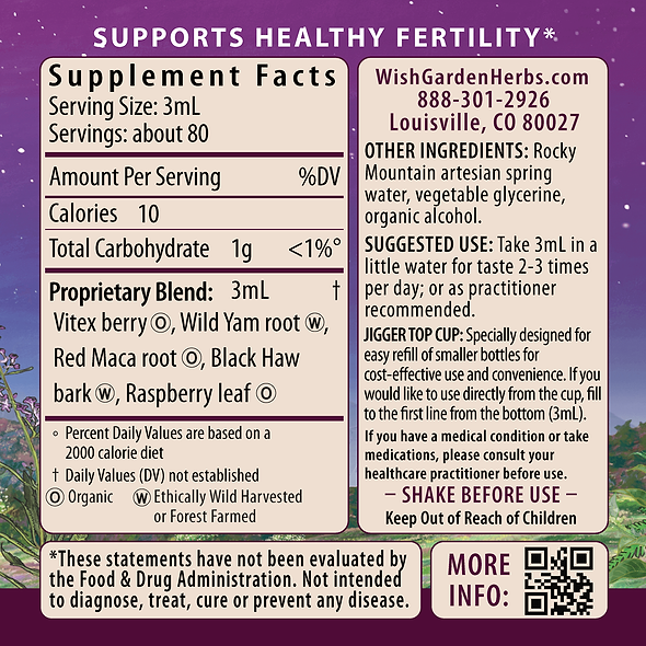 Fertility Prep Conception Support Ingredients & Supplement Facts
