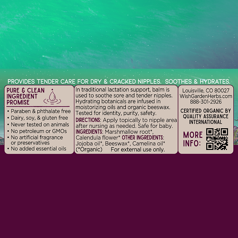 New Mother Nursing Balm 2oz Salve Ingredients & Supplements Facts