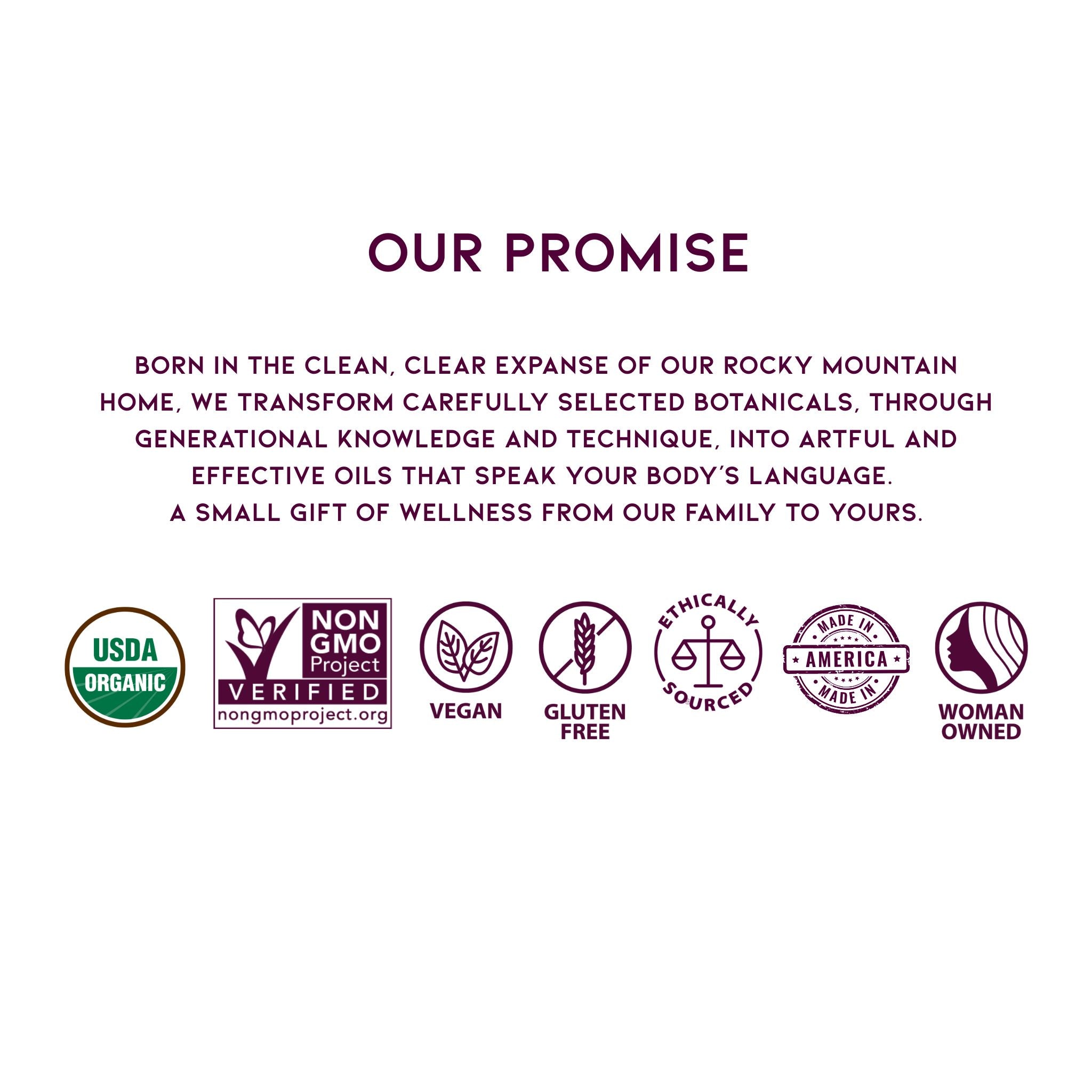WishGarden Herbs Clean Ingredient Promise