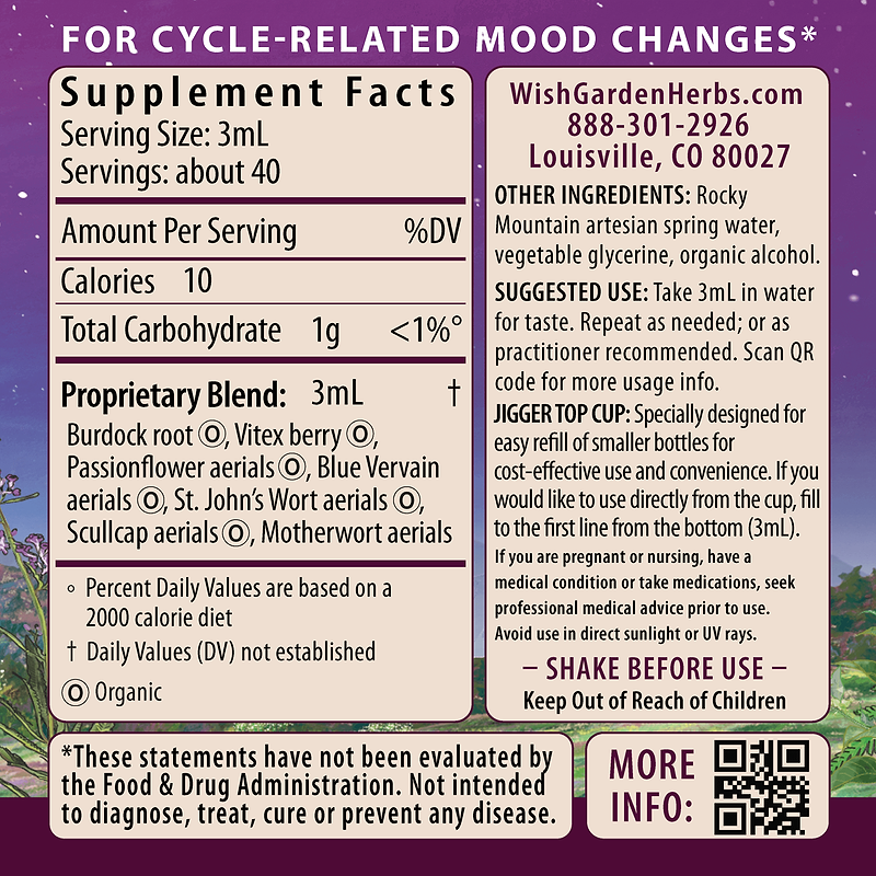 P.M.S. Emotional Mood Support Ingredients & Supplement Facts