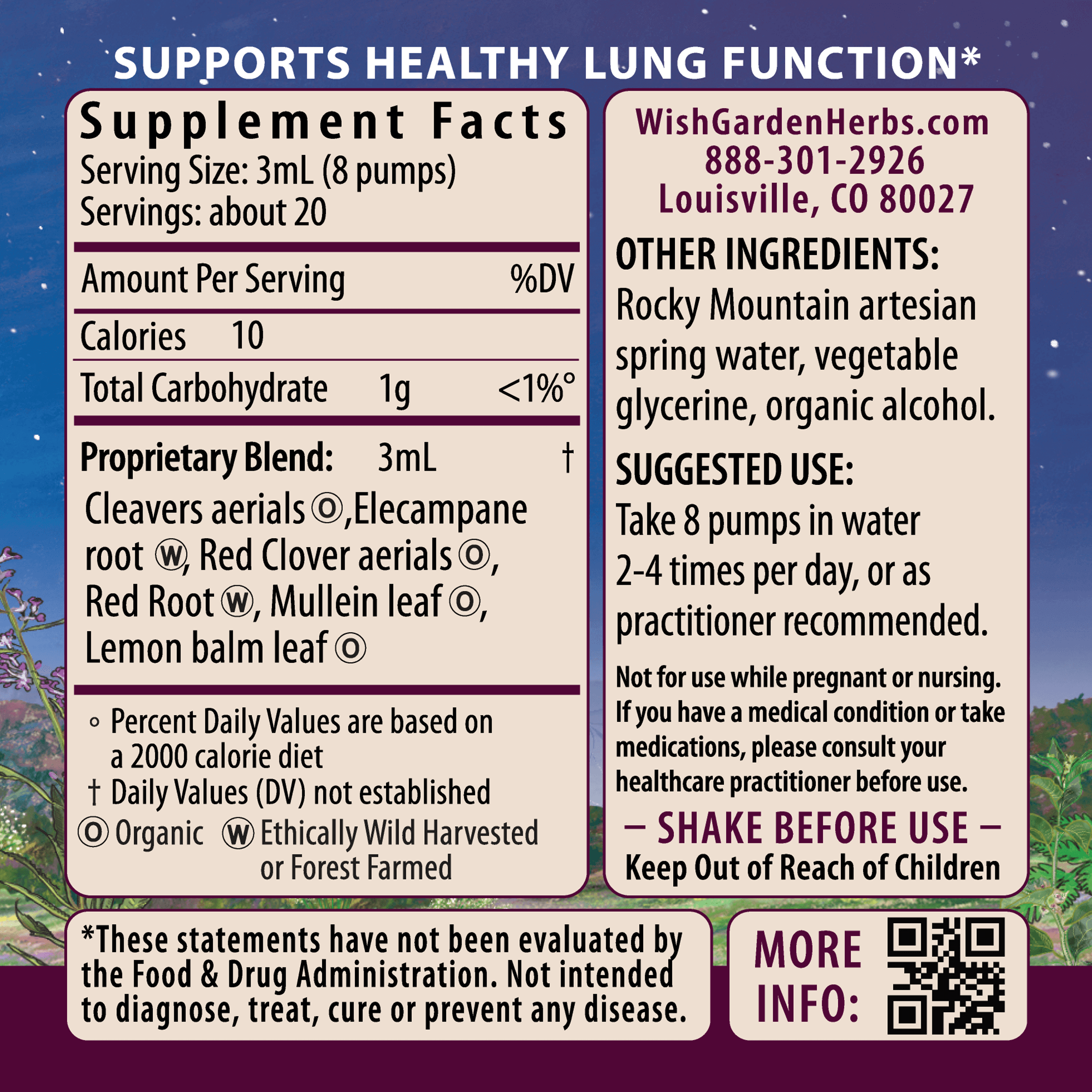 Respiratory Strength Daily Support Ingredients & Supplement Facts