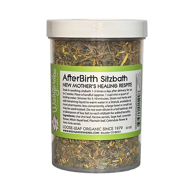 AfterBirth Sitzbath New Mother's Healing Respite 3.5oz Jar