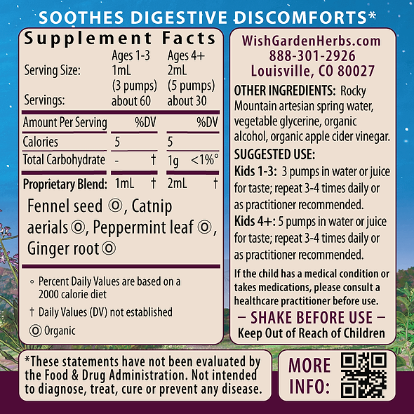 Digestive Rescue GI Normalizer for Kids Ingredients & Supplement Facts