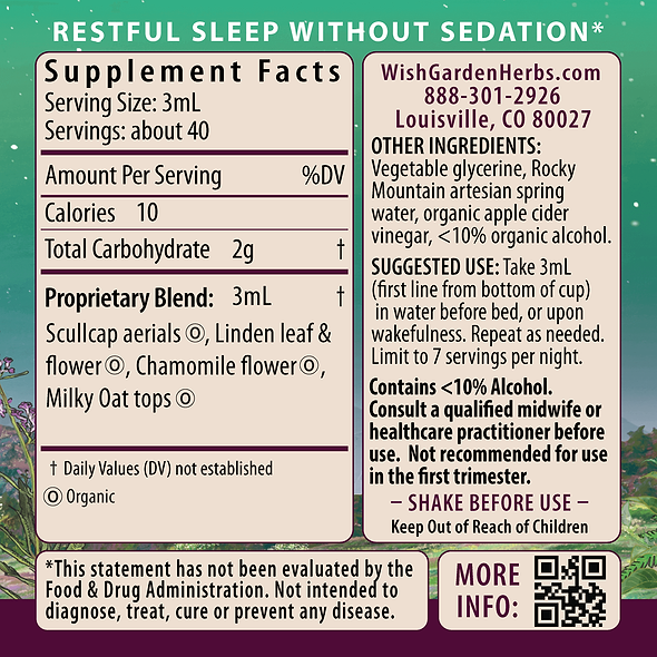 Sleepy Nights & Fresh Mornings for Pregnancy Ingredients & Supplement Facts