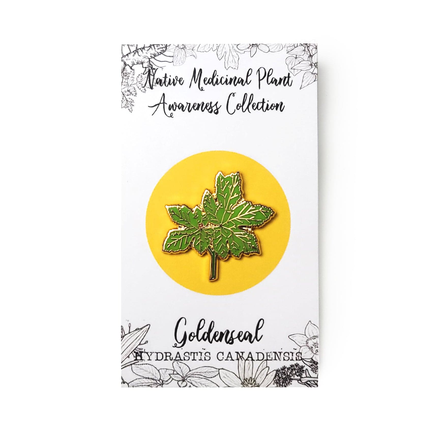 Goldenseal Enamel Pin