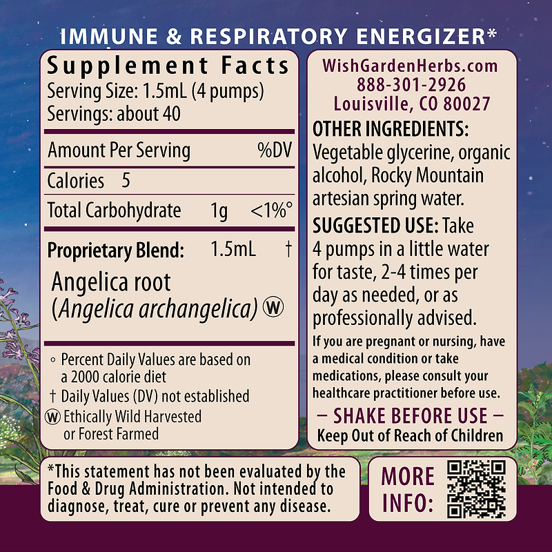 Angelica Ingredients & Supplement Facts