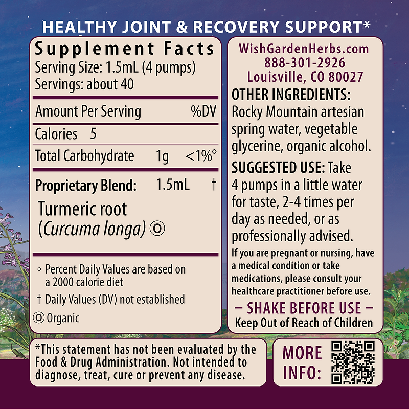Turmeric Ingredients & Supplement Facts