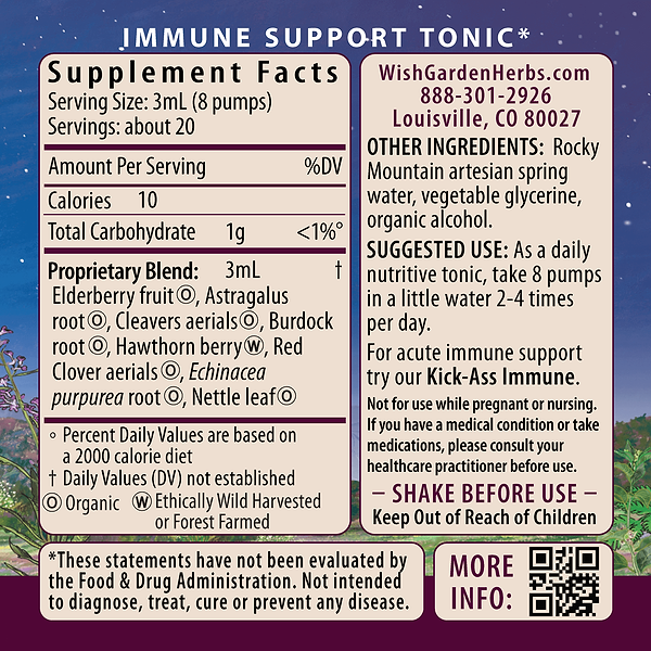 Daily Immune Builder Ingredients & Supplement Facts