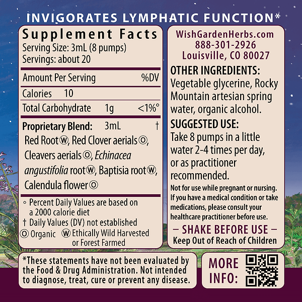 Lymph Mover Immune Strength Ingredients & Supplement Facts