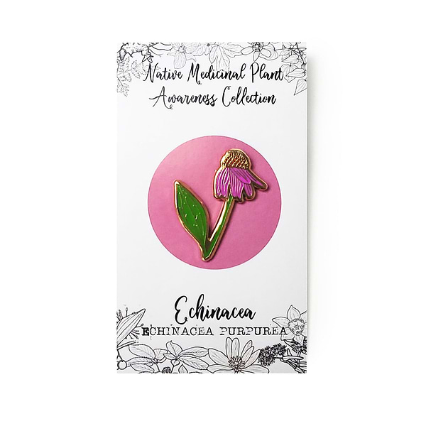 Echinacea Enamel Pin