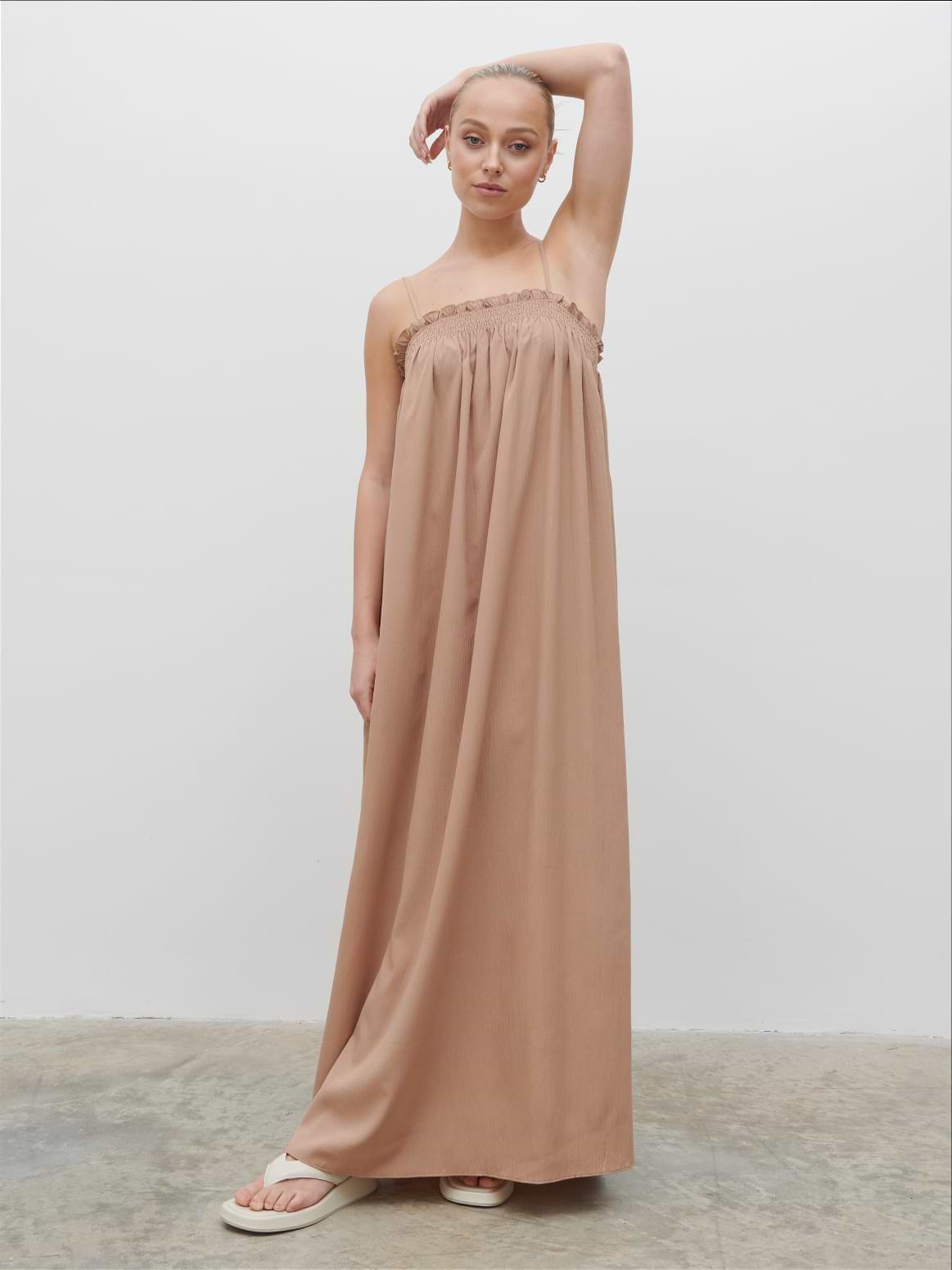 Ada Maxi Dress - Biscuit