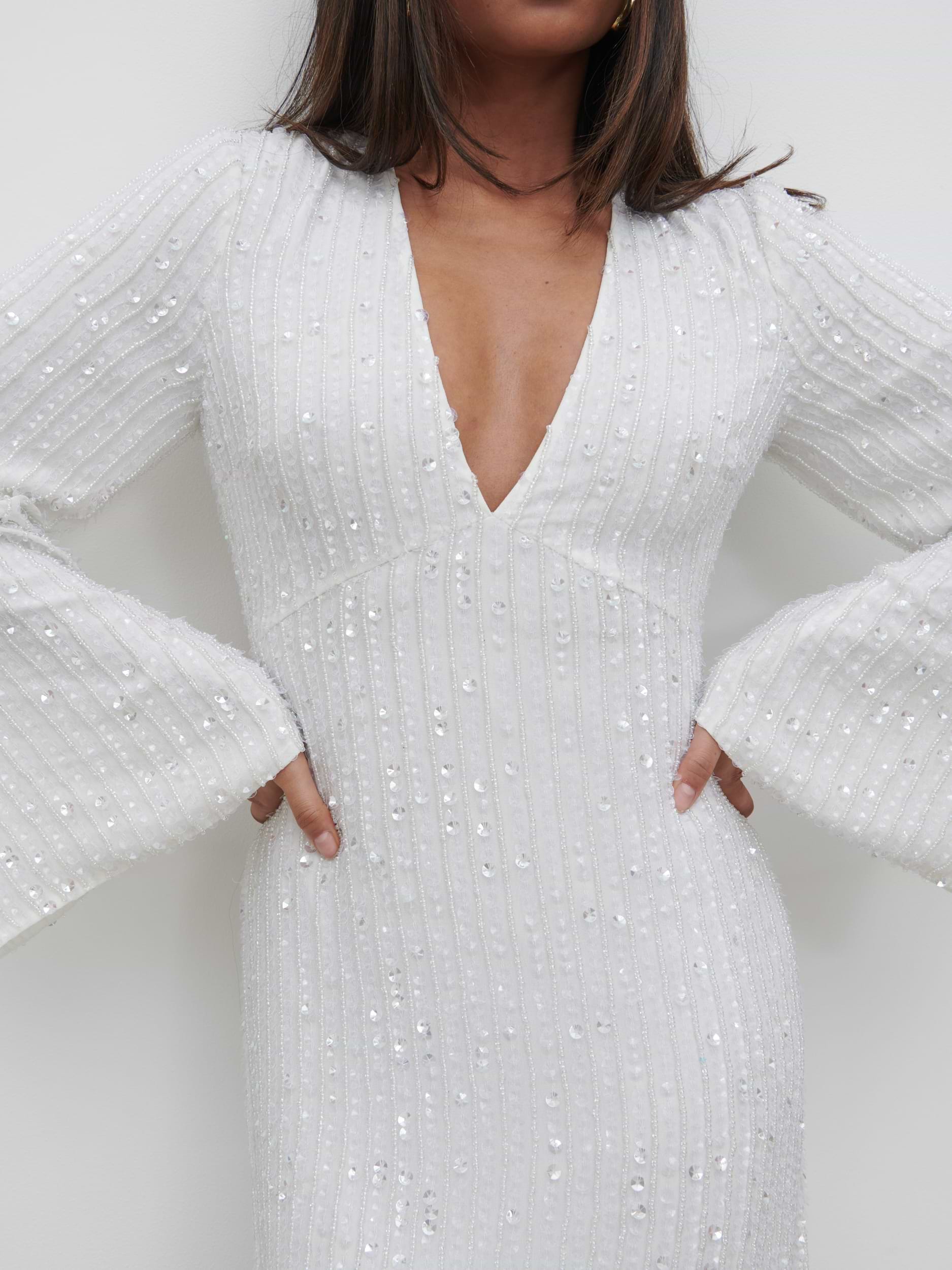 Alexis Sequin Mini Dress - Ivory