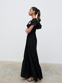 Althea Frill Easywear Day Dress - Black