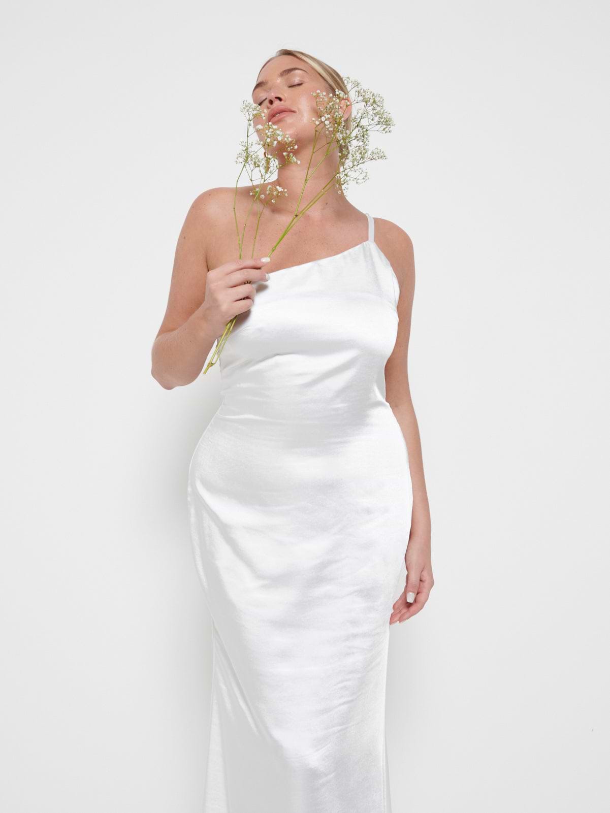 Amelia Maxi Bridesmaid Dress - Matte Ivory