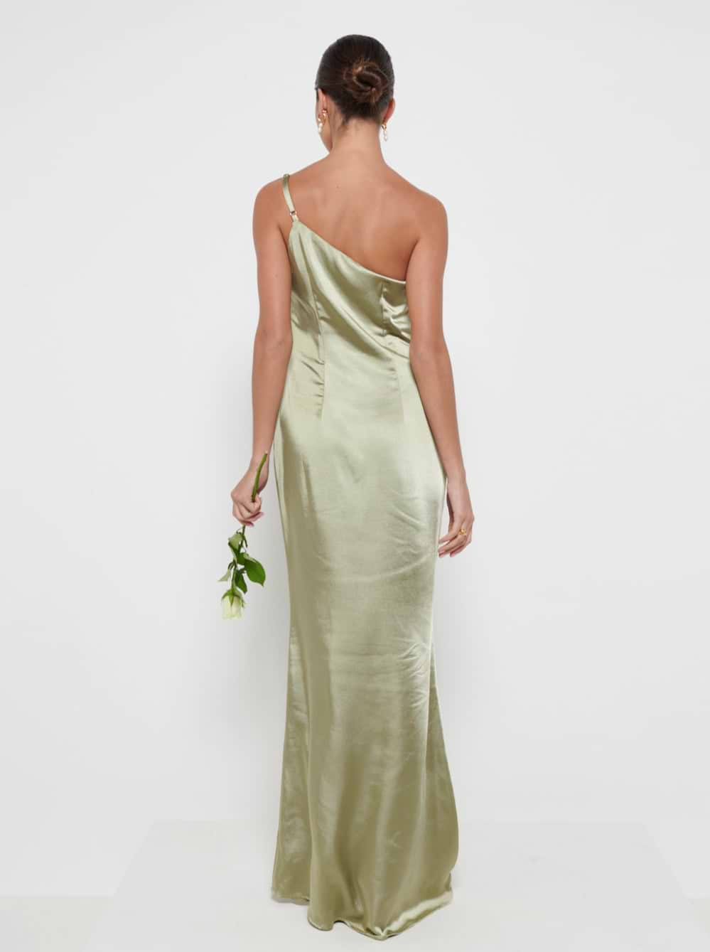Amelia Maxi Bridesmaid Dress - Matte Olive