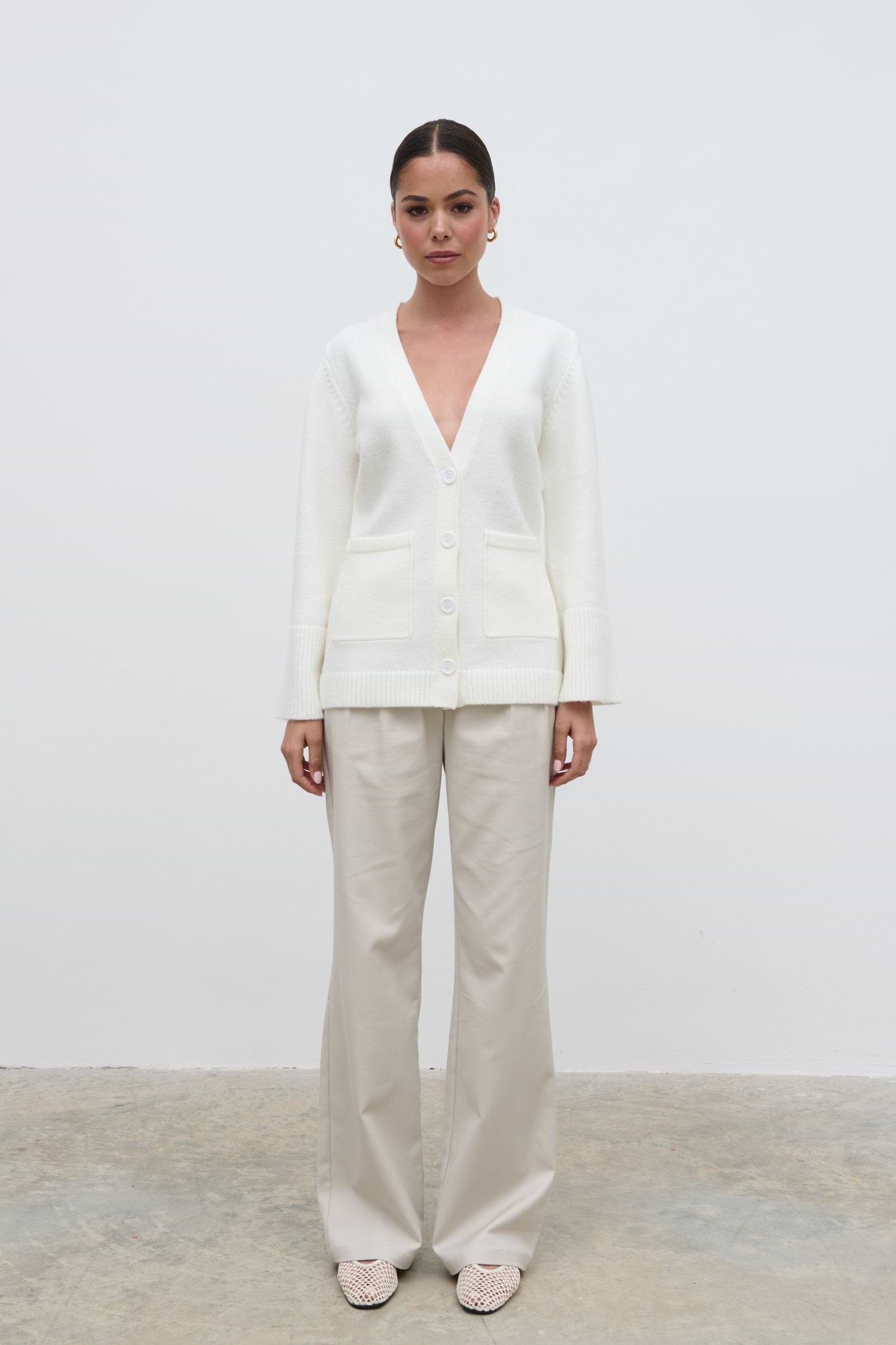 Autumn Knit Cardigan - Cream