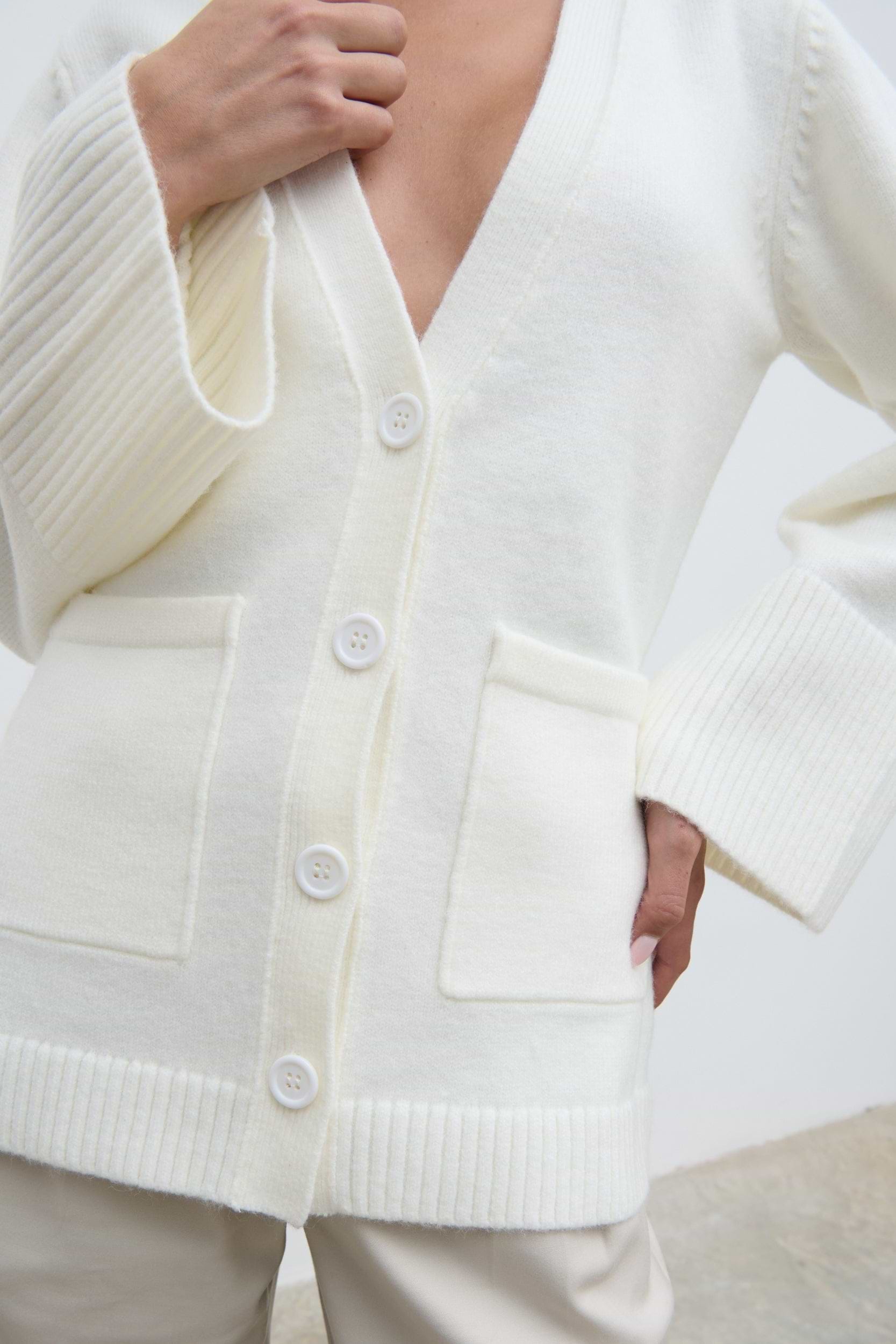 Autumn Knit Cardigan - Cream