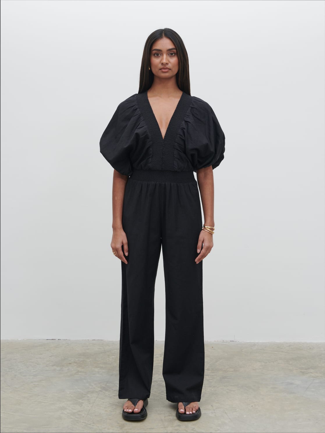 Bailey Cut Out Jumpsuit - Black