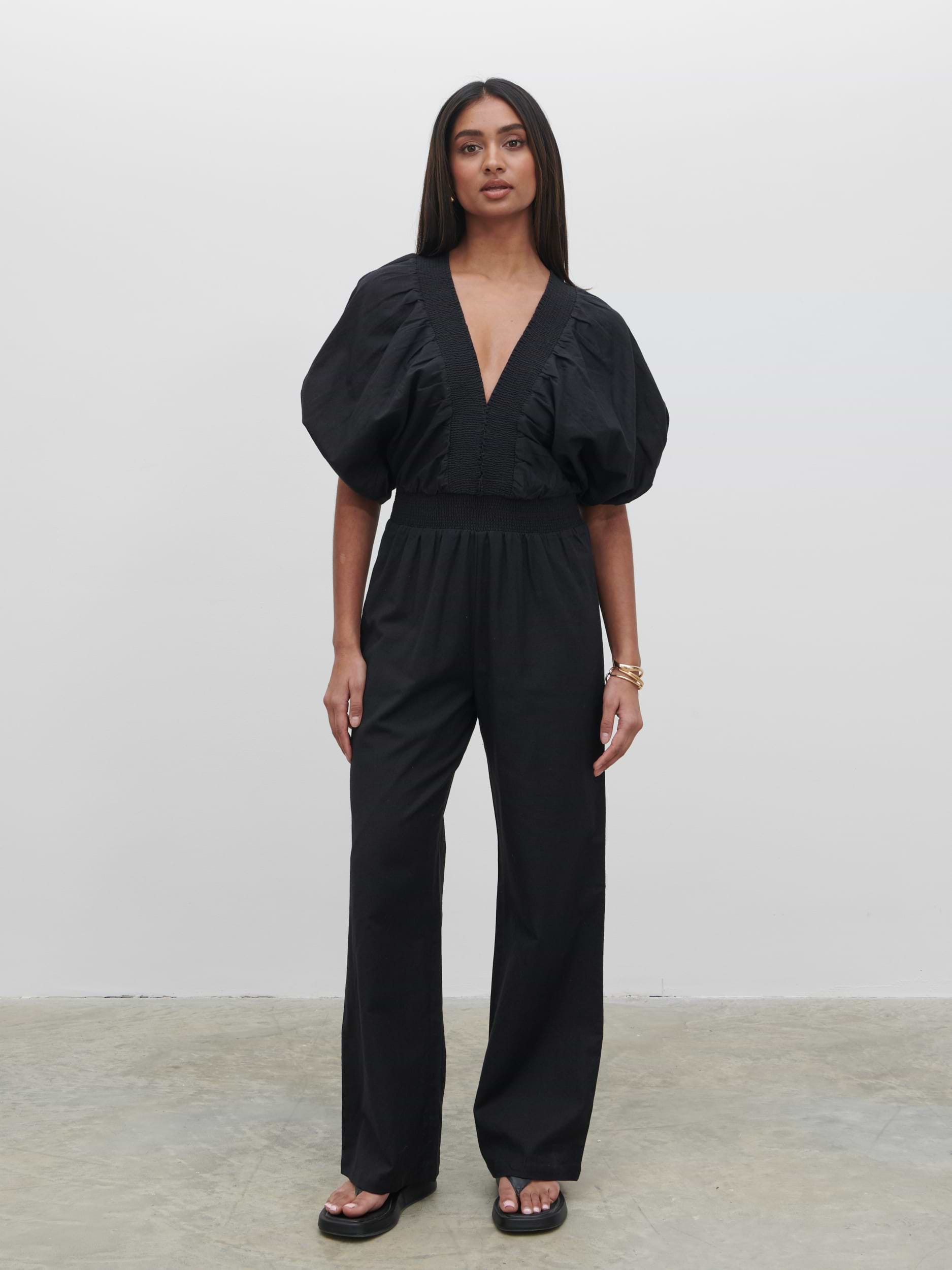Bailey Cut Out Jumpsuit - Black
