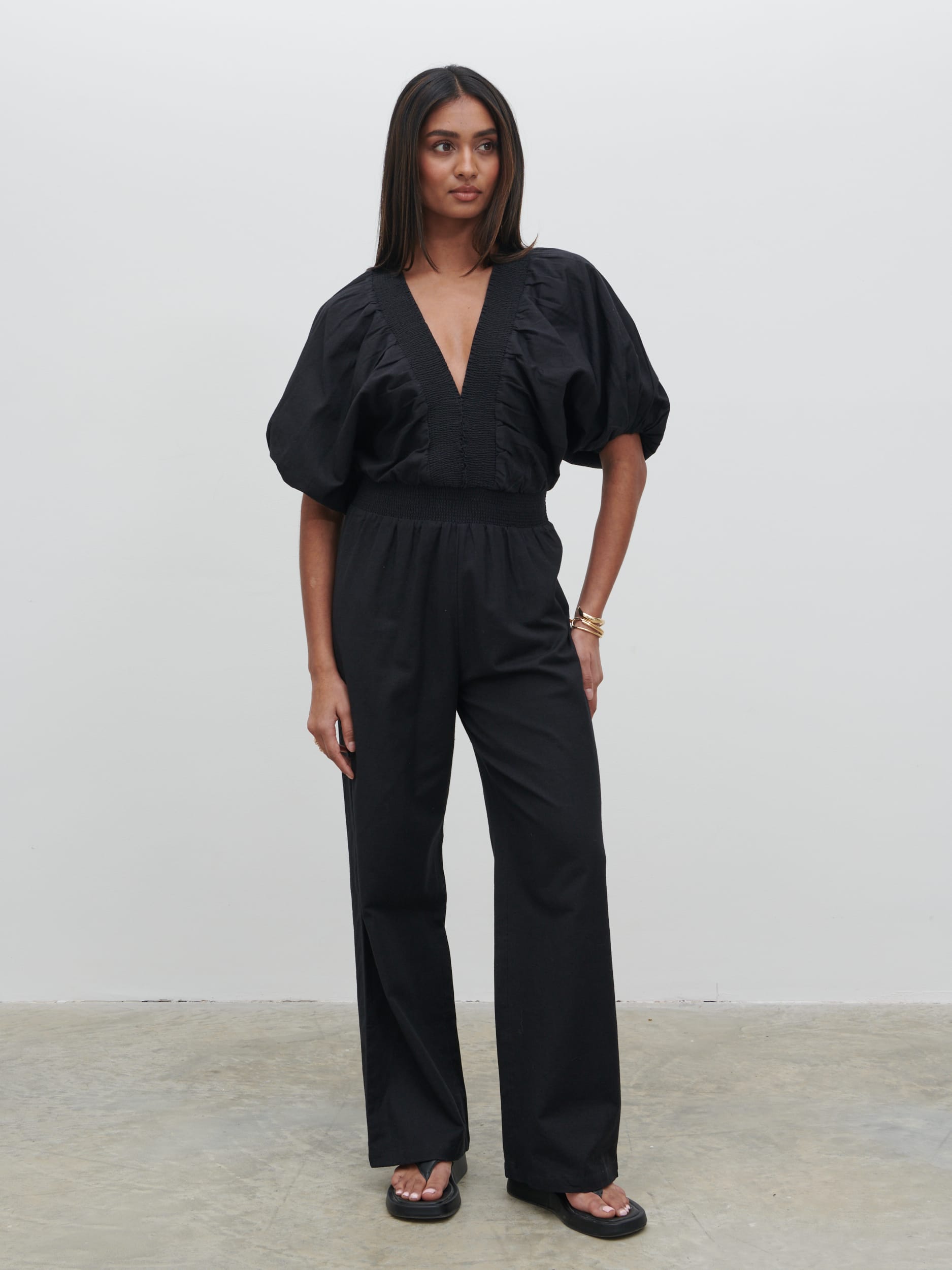 Bailey Cut Out Jumpsuit - Black