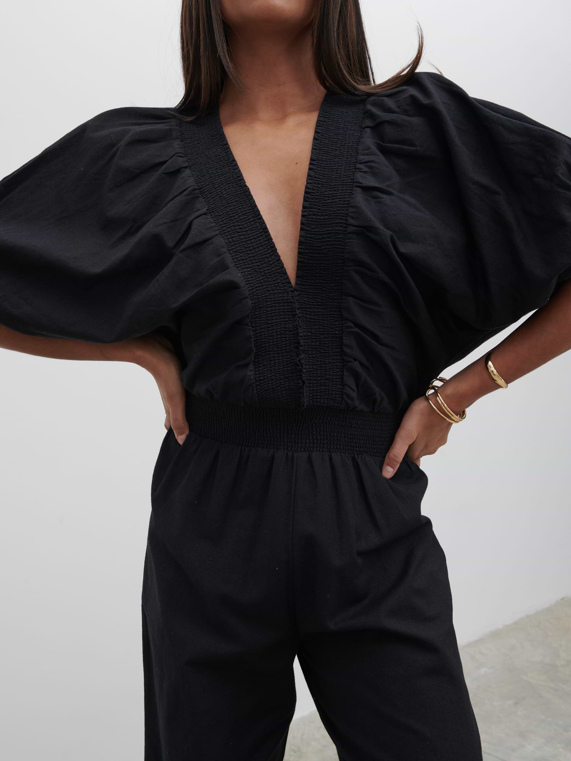 Bailey Cut Out Jumpsuit - Black