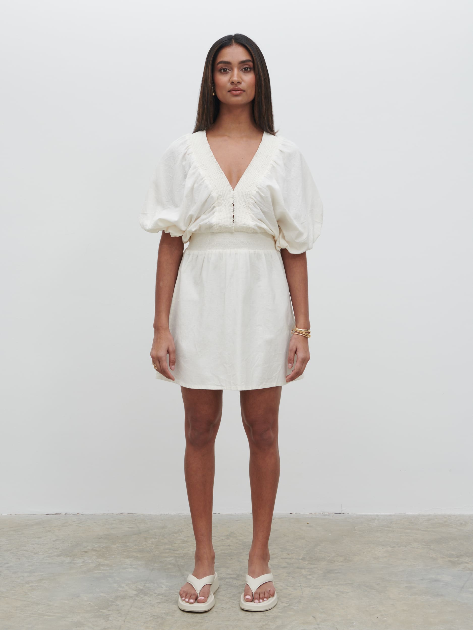 Bailey Mini Dress - White