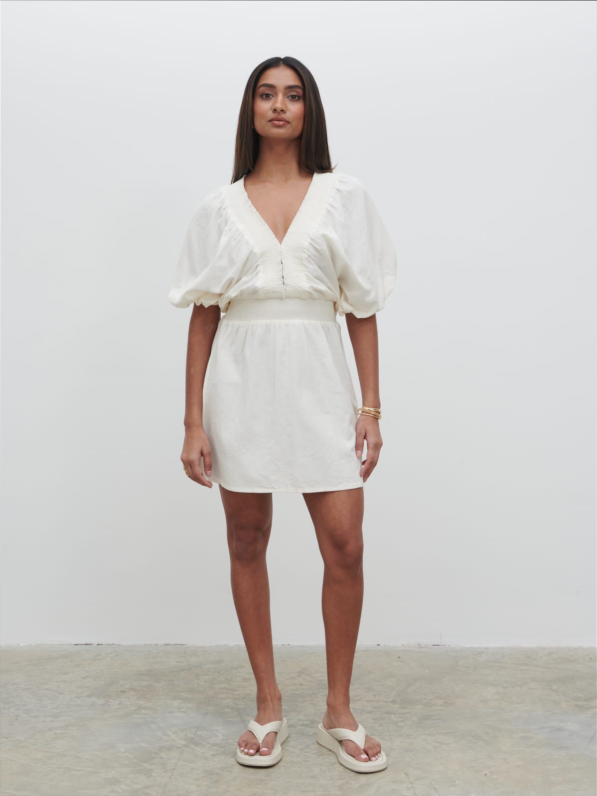 Bailey Mini Dress - White