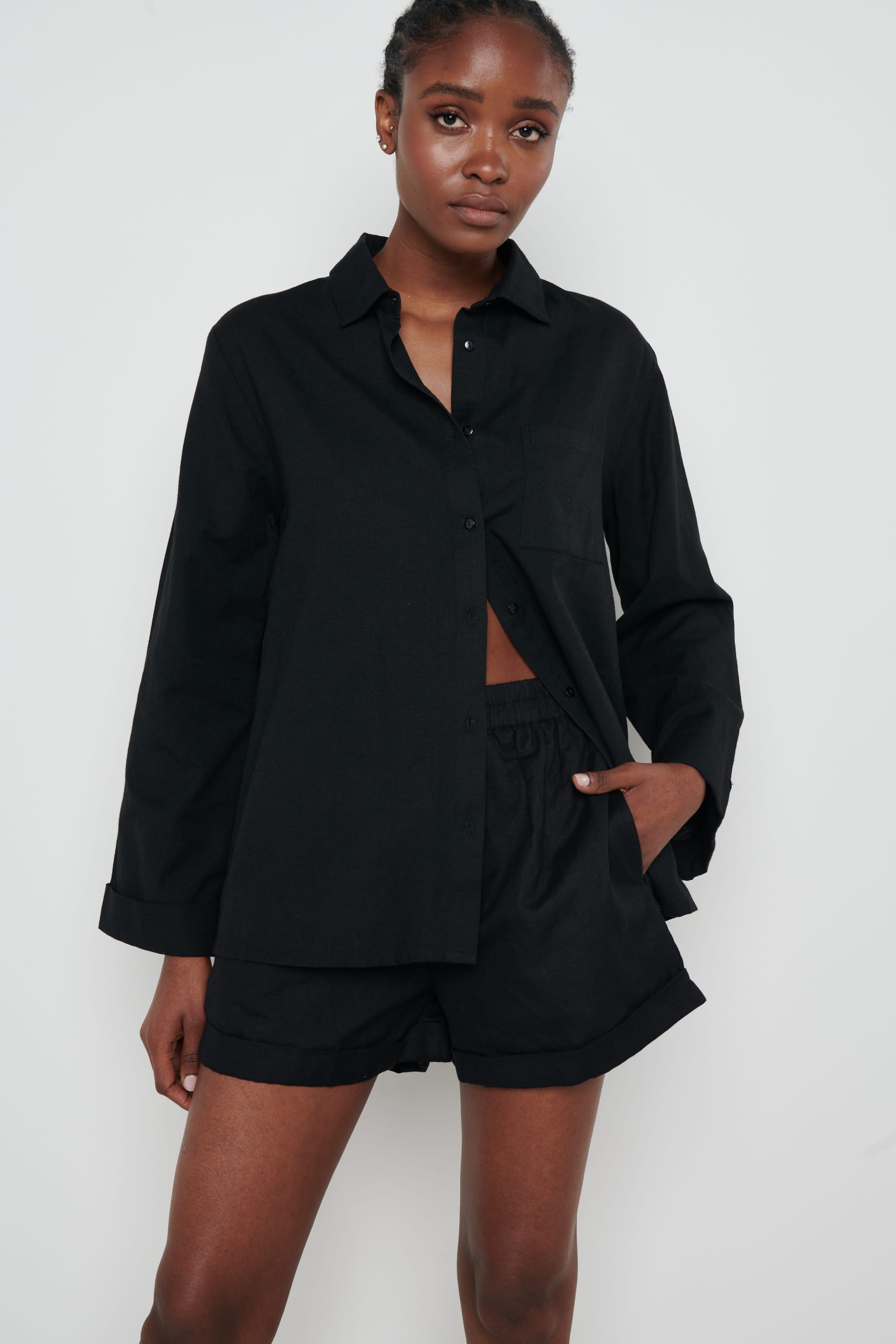 Belle A-Line Shorts - Black