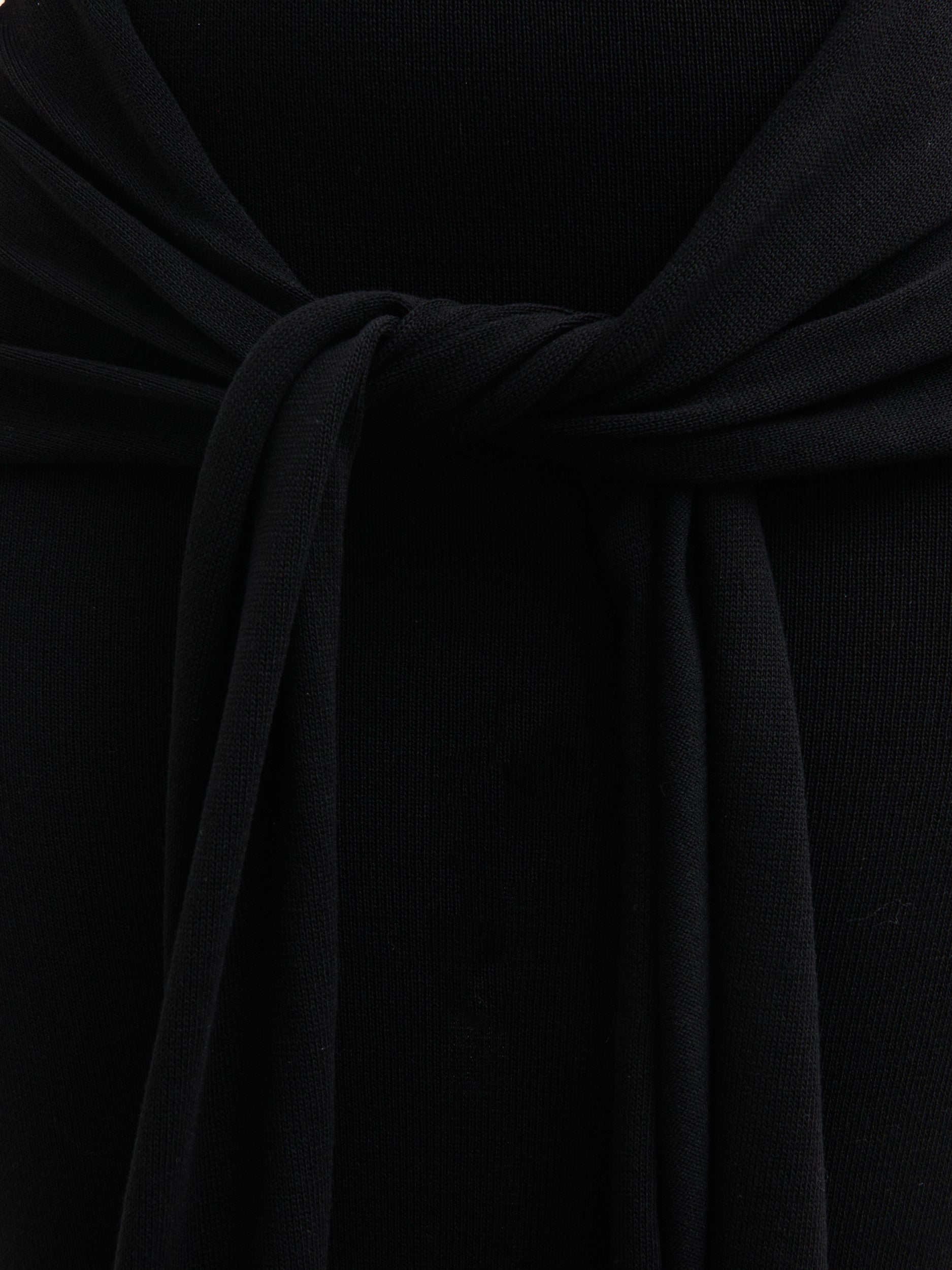 Bernelle Halterneck Tie Waist Knit Midaxi Dress - Black