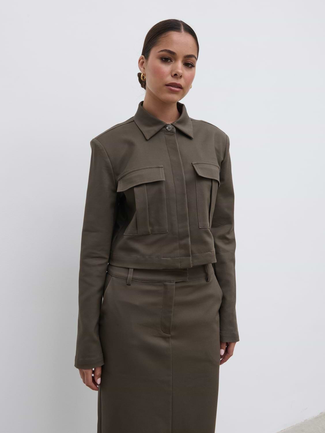 Brady Boxy Shirt - Taupe