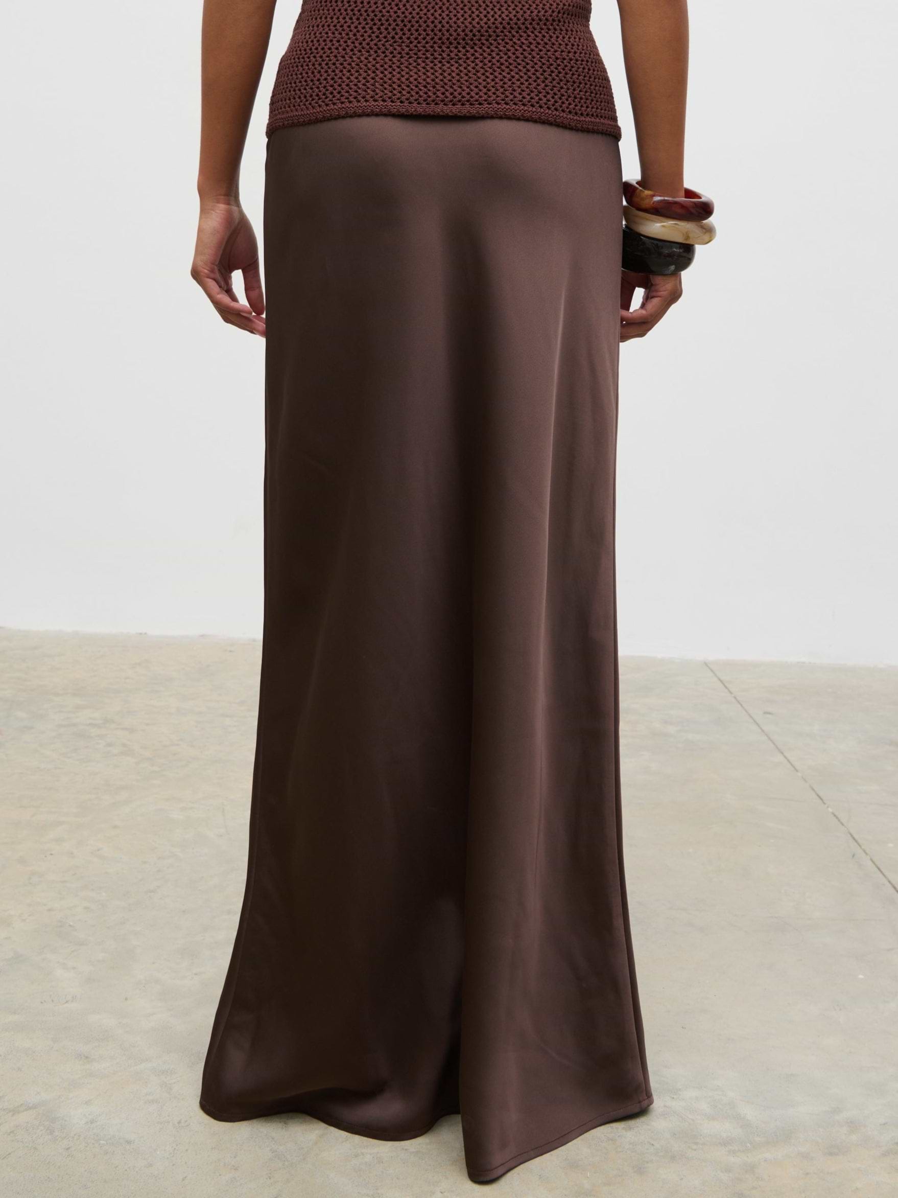Breya Maxi Skirt - Chocolate Brown