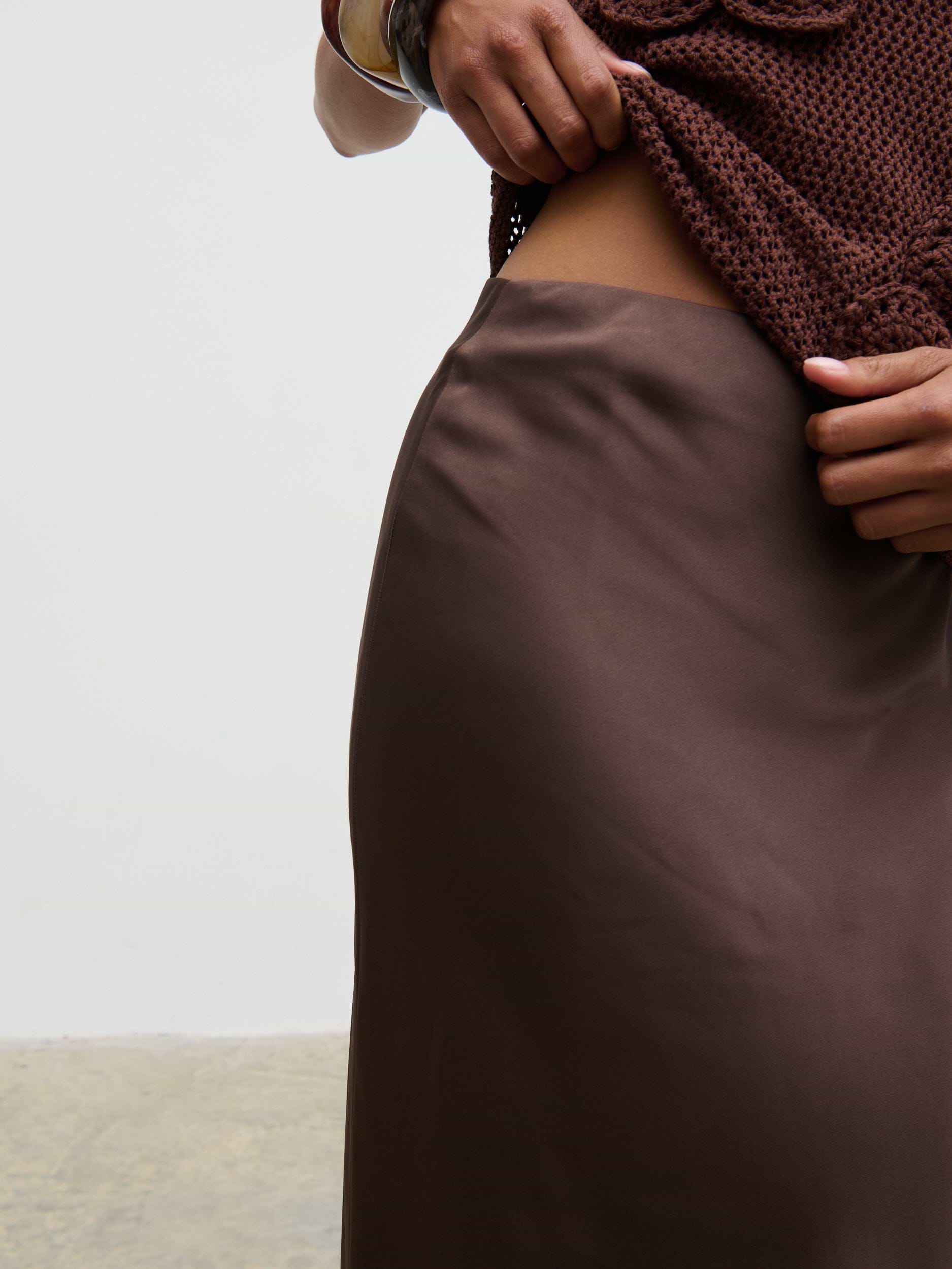 Breya Maxi Skirt - Chocolate Brown