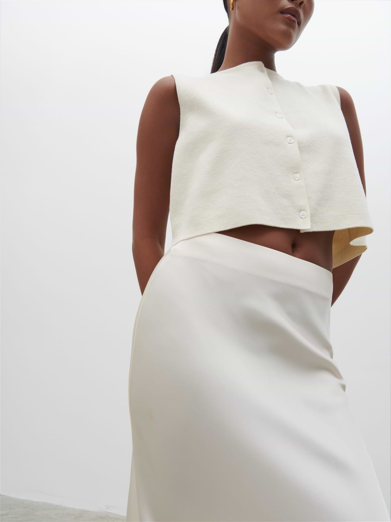 Breya Maxi Skirt - Oyster