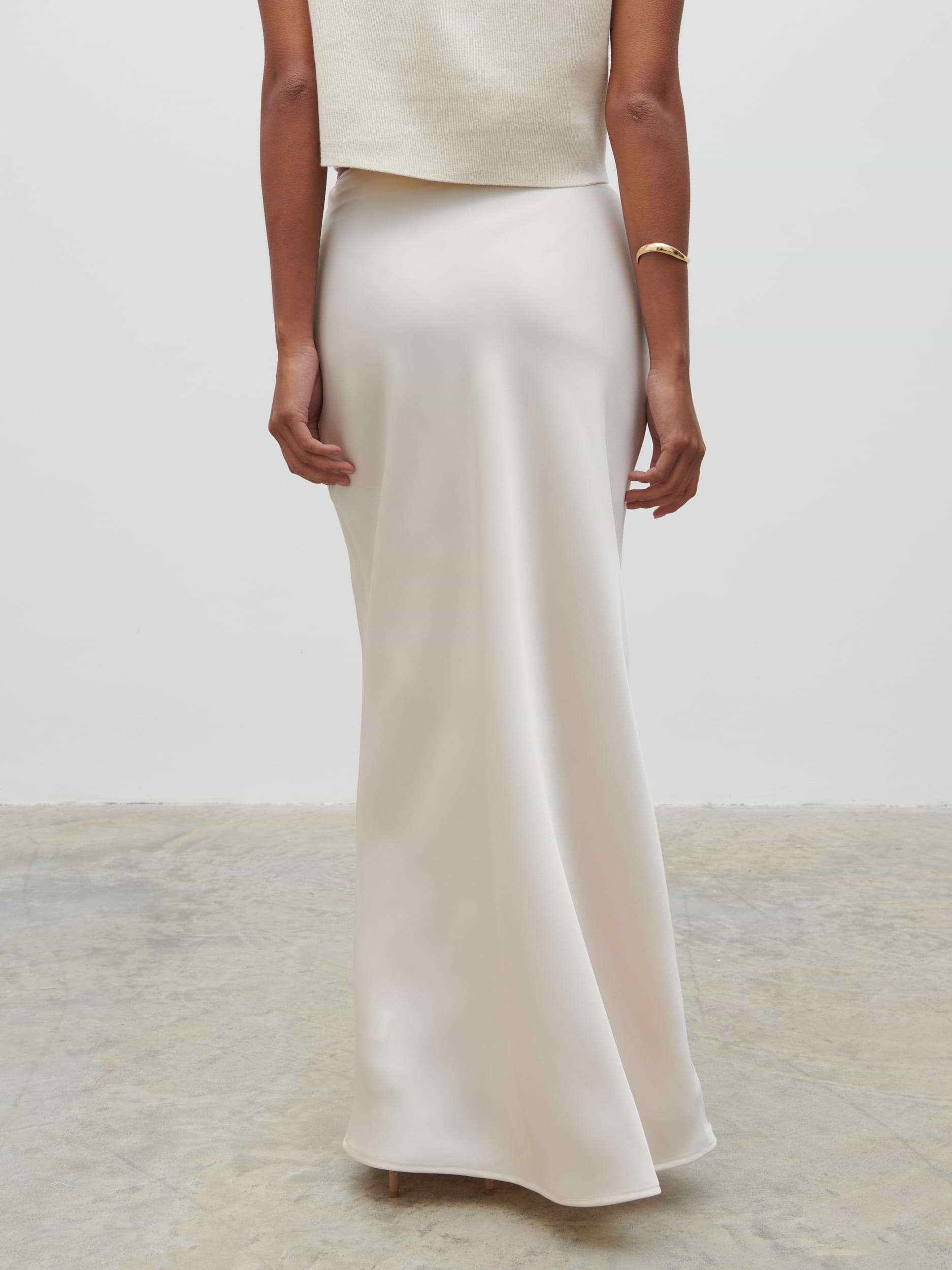 Breya Maxi Skirt - Oyster